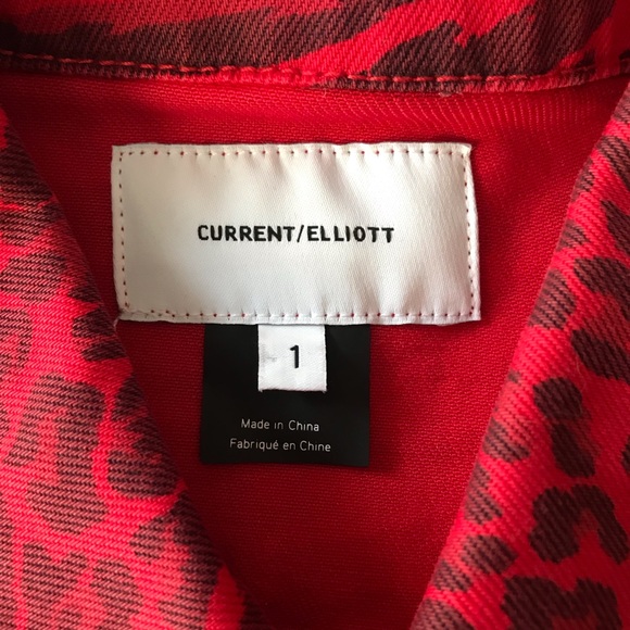 Current/Elliott
The Baby Trucker Leopard-Print Denim Jacket - Picture 7 of 10